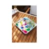 Lightweight Melamine Serving Tray - Square Bird Design Casual Tray