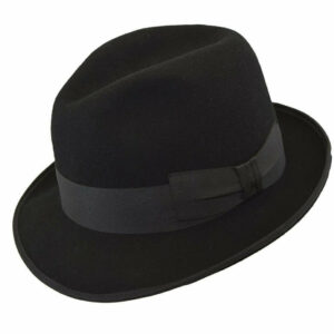 Men’s Chapeau Hat in Black – Classic Wool Blend