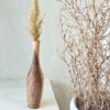 Minimal Decorative Bud Vase, Expertly Handcrafted from Natural Solid Wood for a Clean and Modern Look