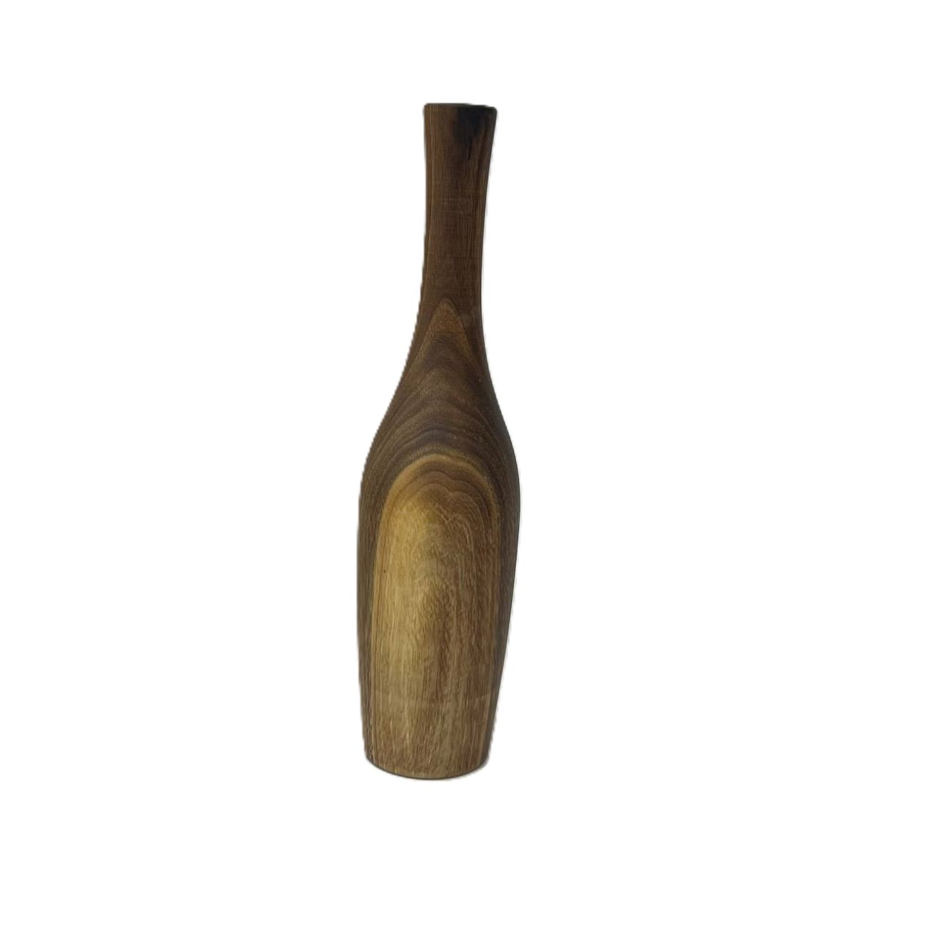 Minimal Decorative Bud Vase, Expertly Handcrafted from Natural Solid Wood for a Clean and Modern Look
