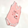 Newborn Baby Girl Onesie Model Pink Bear