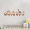 Nursery Wall Sticker for Baby's Room Model Animal Train