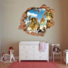 Nursery 3D Wall Sticker for Baby's Room Model Madagascar