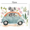 Nursery Wall Sticker for Baby's Room Model Happy Koala