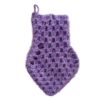 Persian 100% Silk Bath Mitt Traditional Crochet Shower Mitt Purple
