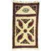 Persian Block Print Kalamkari Prayer Mat Sajadah with Booteh Paisley Design