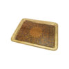 Persian Brass Serving Tray - Elegant Traditional Floral Motifs Tray