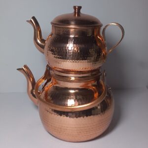 Persian Copper Double Teapot Durable & Hammered Nano Coated