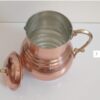 Persian Copper Pitcher Hammered with Brass Handle Model Roshanak