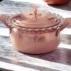 Persian Copper Cooking Pot - Handcrafted Hammered Design, Dorna