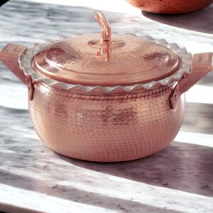 Persian Copper Cooking Pot – Handcrafted Hammered Design, Dorna