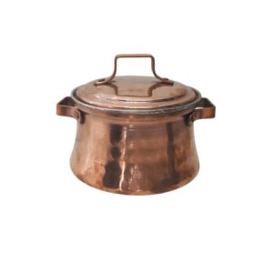 Persian Copper Cooking Pot – Handcrafted Hammered Design, Barbod