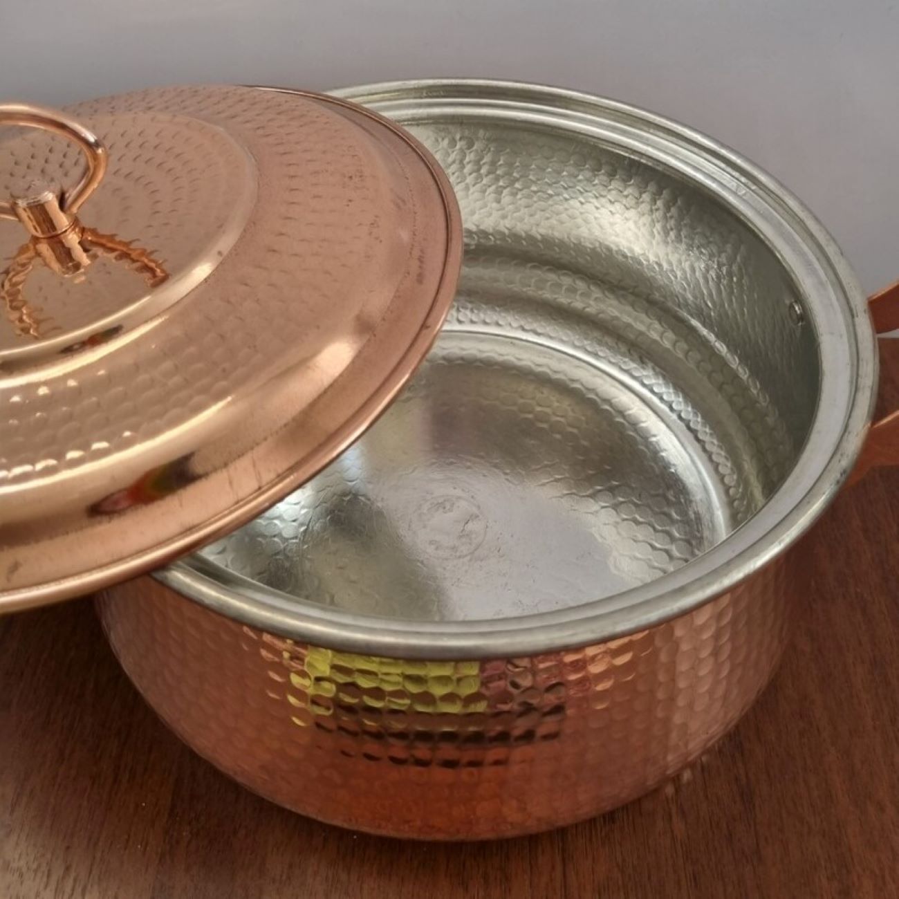 Persian Copper Cooking Pot – Traditional Hammered with Tin Lining, Artaxerxes