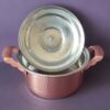 Persian Copper Cooking Pot - Traditional Hammered with Tin Lining, Taham