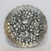 Persian Decorative Copper Wall Plate Hand Engraving in Gol o Morgh Design