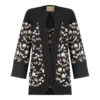 Persian Embroidered Manto with Floral Design for Women