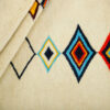 Handwoven Persian Geometric Minimalist Gabbeh Rug in Cream - Wool