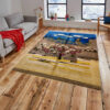 Original Handwoven Persian Pictorial Gabbeh Rug - Jungle Design - Blue Wool Blend