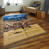 Original Handwoven Persian Pictorial Gabbeh Rug - Jungle Design - Blue Wool Blend