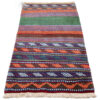 Original Handwoven Persian Striped Gabbeh Rug in Green - Wool