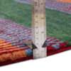 Original Handwoven Persian Striped Gabbeh Rug in Green - Wool
