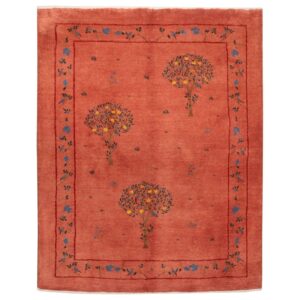 Authentic Handwoven Persian Tree of Life Gabbeh Rug – Red Wool