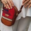 Kilim Crossbody Shoulder Bag with Authentic Ethnic Design