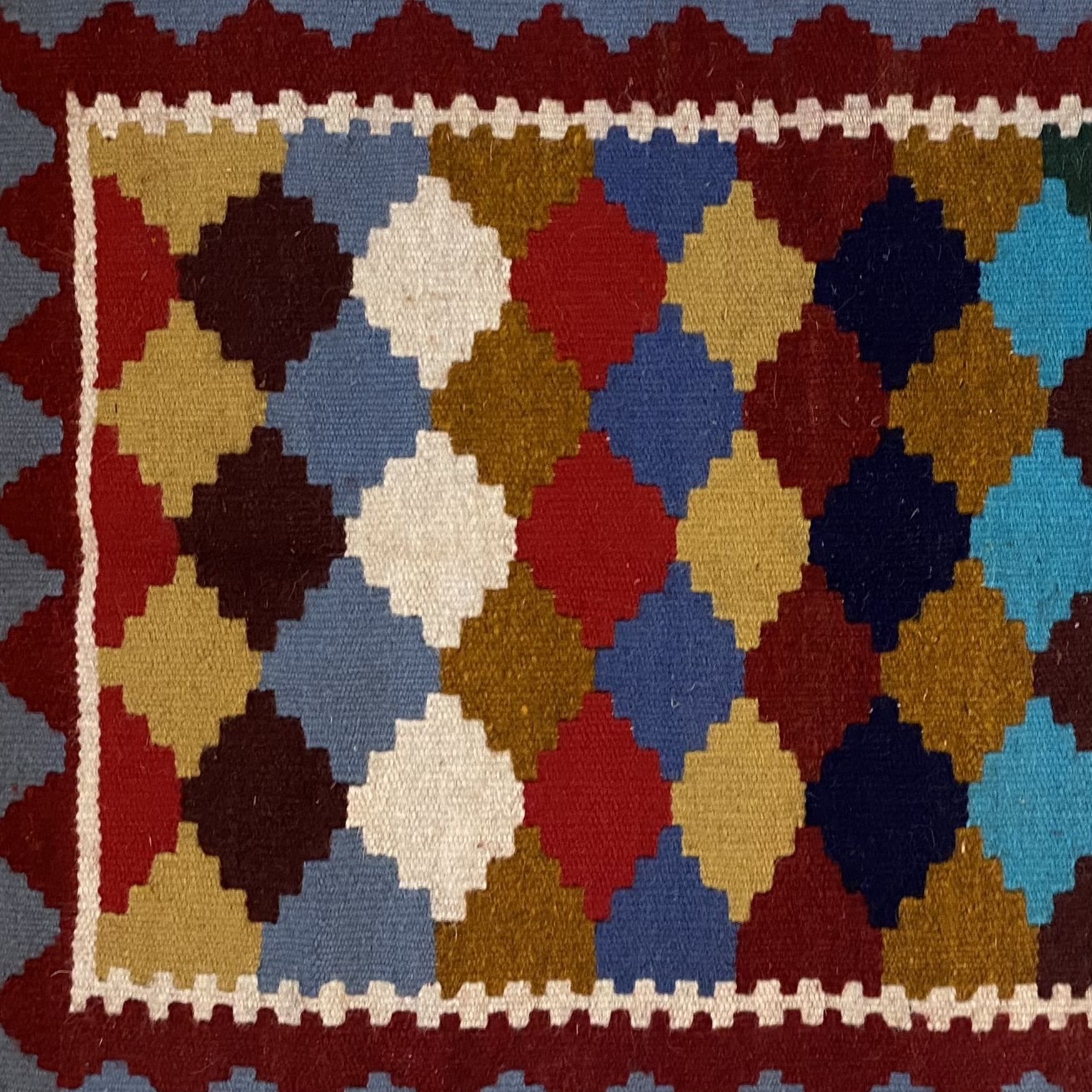 Ardabil Geometric Qashqai Kilim Rug – Handwoven Persian Wool Style