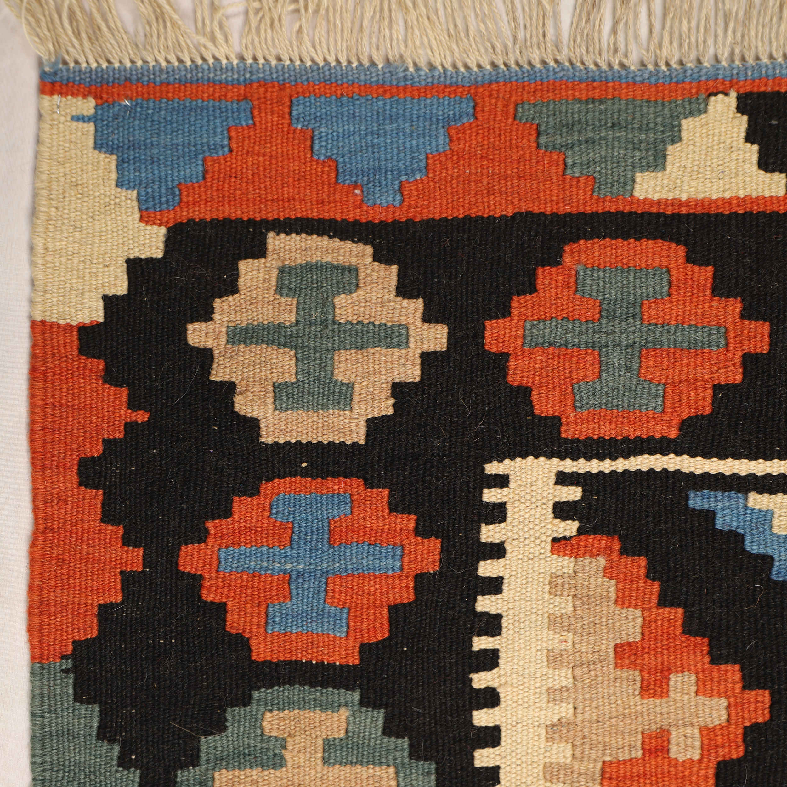 Fars Geometric Qashqai Kilim Rug – Authentic Handwoven Persian Wool