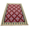 Fars Qashqai Geometric Kilim Rug - Traditional Handwoven Persian Wool