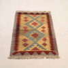 Yellow Fars Qashqai Geometric Kilim Rug - Handwoven Persian Wool