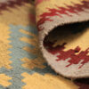 Yellow Fars Qashqai Geometric Kilim Rug - Handwoven Persian Wool