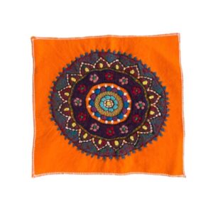 Persian Pateh Tablecloth Hand Embroidered Traditional in Mandala Design