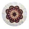 Persian Pateh Tablecloth in Kerman Embroidery Art Handcrafted Mandala