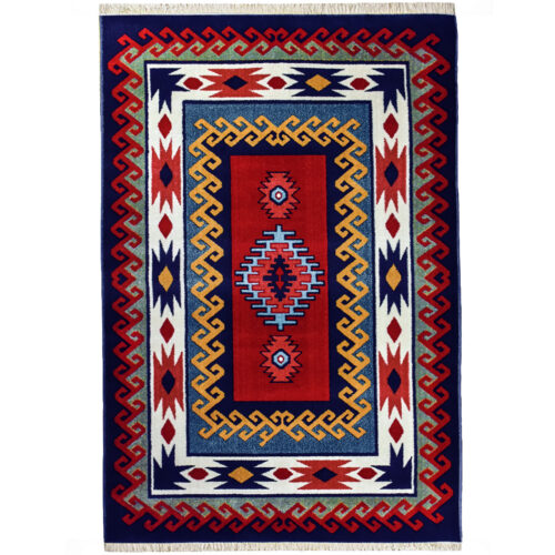 Persian Prayer Rug Sajada Elegant Janamaz in Qashqai Style