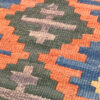 Yellow Fars Qashqai Geometric Kilim Rug - Handwoven Persian Wool