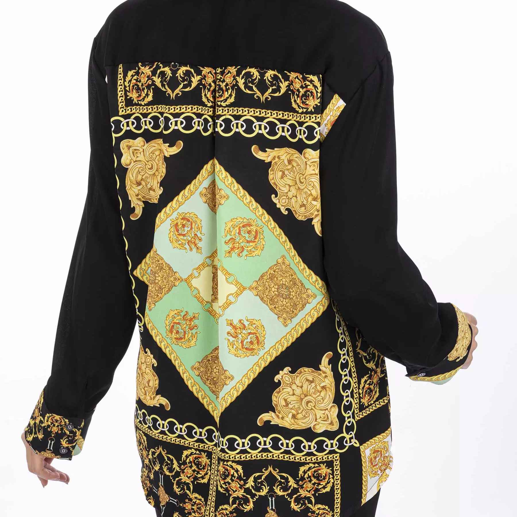 Persian Tunic Top with Geometric Design for Women