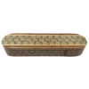 Persian Wooden Pencil Box Handcrafted Khatamkari with Flower & Bird Design