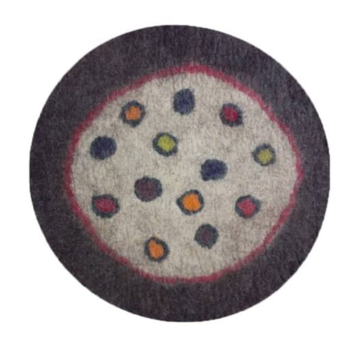 Persian Wool Felt Rug 100% Natural and Handmade Baqer