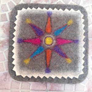Persian Wool Felt Rug 100% Natural and Handmade Jahan
