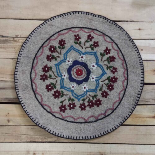 Persian Wool Felt Rug 100% Natural and Handmade Poopak