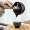 Japanese Porcelain Tea Set with 360 Degree Rotating Teapot