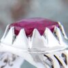 Red Ruby Silver Ring Elegance for Men Handcrafted