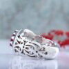 Red Ruby Silver Ring Elegance for Men Handcrafted