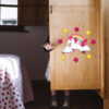 Removable Nursery Wooden Wall Stickers with Unicorn Design