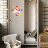 Removable Nursery Wooden Wall Stickers with Unicorn Design