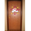 Removable Nursery Wooden Wall Stickers with Unicorn Design