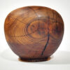 Set of Handcrafted Decorative Wooden Vases, Made from Natural Solid Blackberry Wood with a Minimalist Bulbous Shape