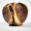 Set of Handcrafted Decorative Wooden Vases, Made from Natural Solid Blackberry Wood with a Minimalist Bulbous Shape