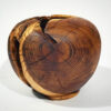 Set of Handcrafted Decorative Wooden Vases, Made from Natural Solid Blackberry Wood with a Minimalist Bulbous Shape